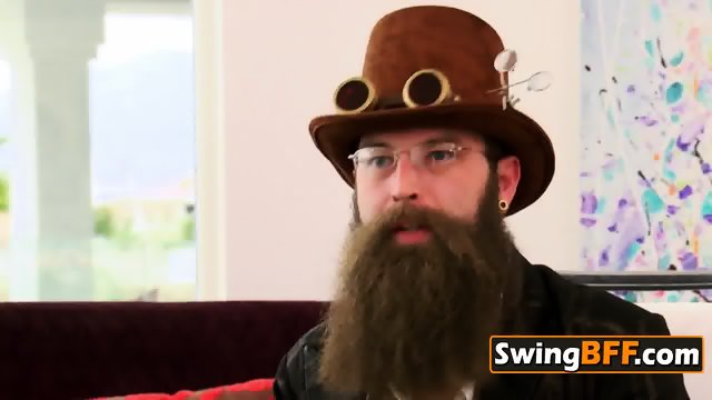 Bearded bloke is going for all those tight asses