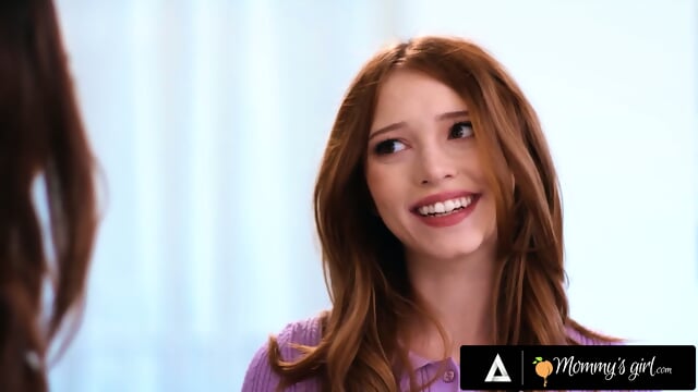MOMMY'S GIRL - Petite Redhead Myra Moans Reveals Naughty  Busty MILF Neighbor Chloe Amour