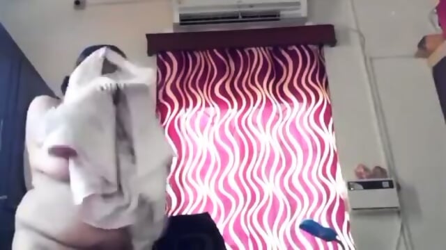 Indian BBW Mom Changing Dress