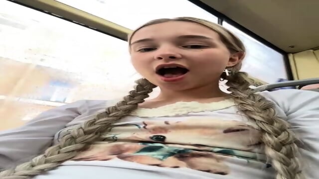 She is amazingly young and beautiful, and she has a wonderful time.