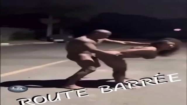 Baltasar Ebang Engonga has sex in the middle of the street at night.