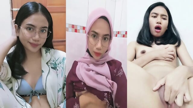 BEAUTIFUL CUTE SMALL TITS PETITE HIJABI MALAYSIAN SLIM BABE SQUEEZING TITS & SENSUAL FINGERING MASTURBATING PINK WET PUSSY HORNY EXPRESSIONS