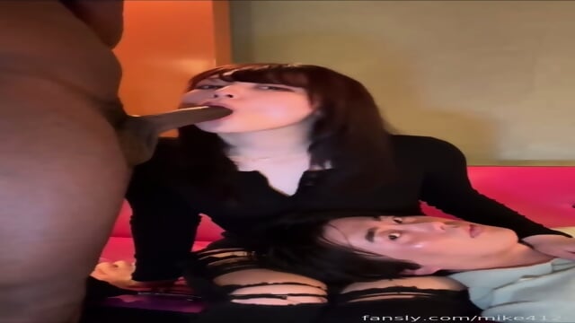 Japanese Guy With A Tiny Cock Watches His Girl Fuck BBC