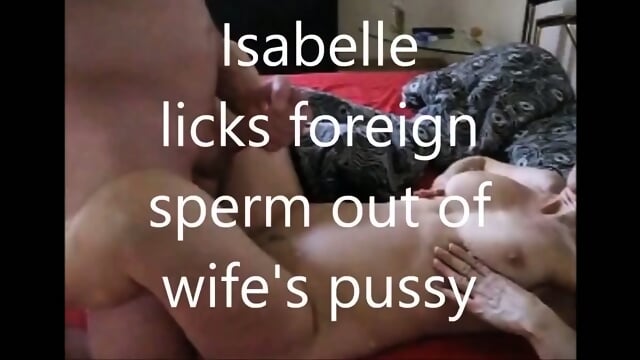 Isabelle-X leckt und schluckt auslÃ¤ndisches Sperma von der Frau ihrer Freundin