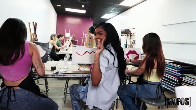 Let's Post It - Munro Blaxxx - Painting Classs Ass