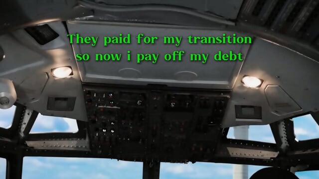 Flight attendant. Sissy caption story