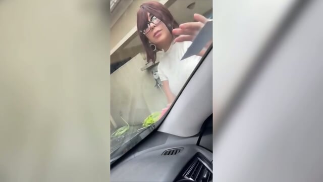 Latina Car Wash Girl Wants A Fat Nut Inside Her