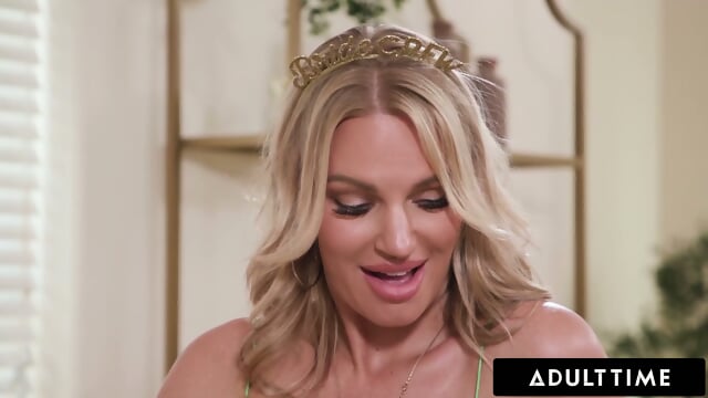 ADULT TIME - Bachelorette Party MILFs Mistake Pizza Guy For Stripper & Start WILD REVERSE GANGBANG