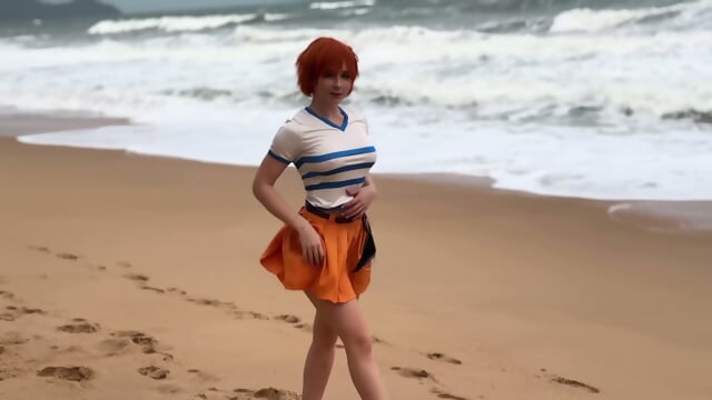 Sweetfox Cosplay Nami Dando A Buceta Bem Apertada