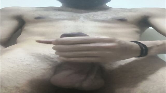 Solo Male Masturbation for Women - Hot Indian Desi Guy from Mumbai India Standing Naked Jerking Off to Big Cumshot