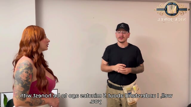 Wow! A Red-haired Boss Gently Convinces A  Have Sex!