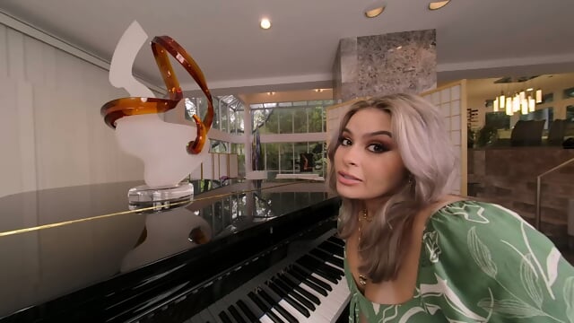 This Musical Lesson Is  Be Cut Short In Favor Of Piano Teacher Nicole Aria's Pleasure