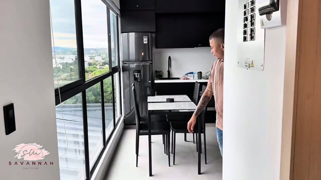 Busty Latina Maid Has Passionate Sex With Her  Get A Raise - Savannah Watson