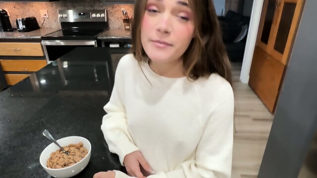 Little Step Daughter Gives Her  Old Man Juniper Ren