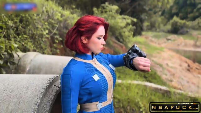 Redhead in Fallout Cosplay Gets Hardcore Pounded