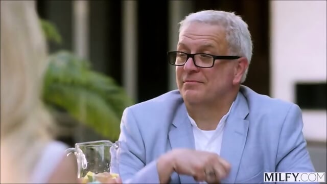 Bombshell MILF Brandi cheats on her husband while he listens