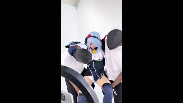 Otoha Rara Ako Anime Cosplay BBC Threesome