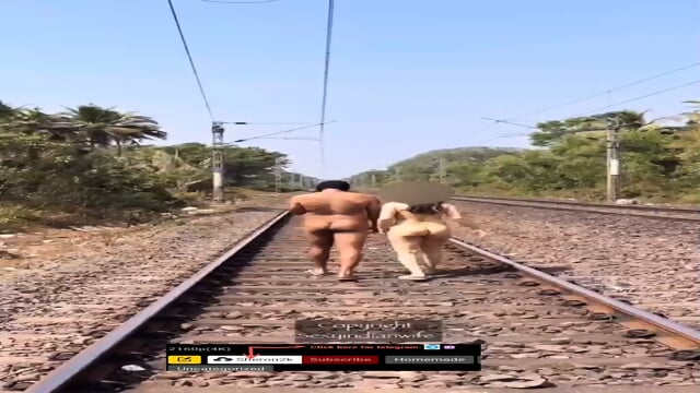 Hidden lust smriti jain fucking stranger on railway track outdoor