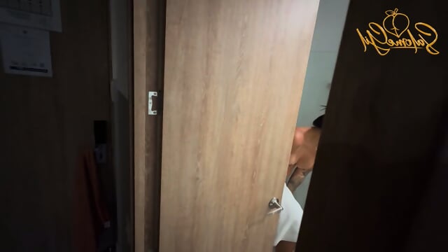 Stalking On My Stepmom!!! She  Masturbating And Then She Take Out My Milk