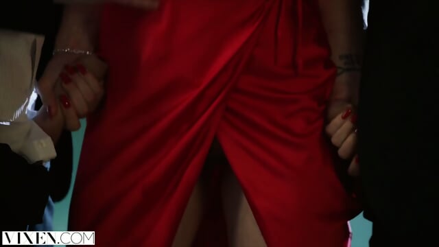 Vixen tori black takes on two cocks in an award show after party