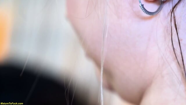 Fat Mature Squirts While Being Fucked In The Ass