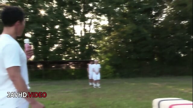 Sara Saijos Steamy JAV Session Outdoors Featuring Her Alluring Charm In Hot Group Fun