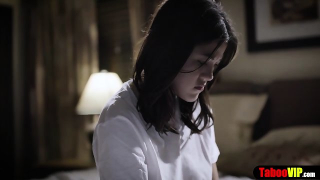 Shy teen stepdaughter lured into taboo fuck by stepdad