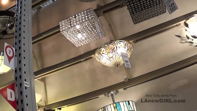 Glamorous girl fucks at modeling audition after shoping