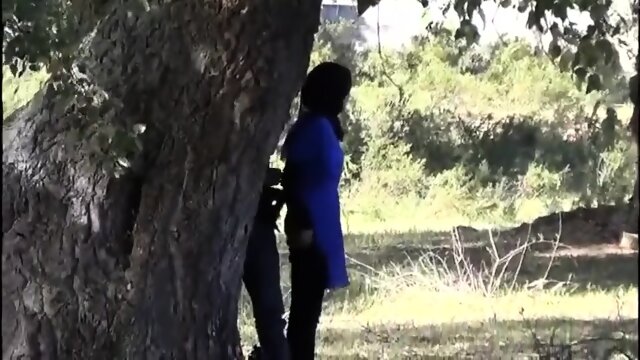 Desi native indian islamic woman palm career in outside the house concealed cam