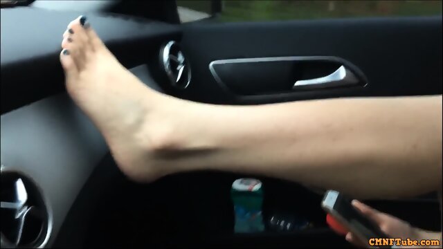 Sexy chinese model outdoor nude and masturbation in BDSM style