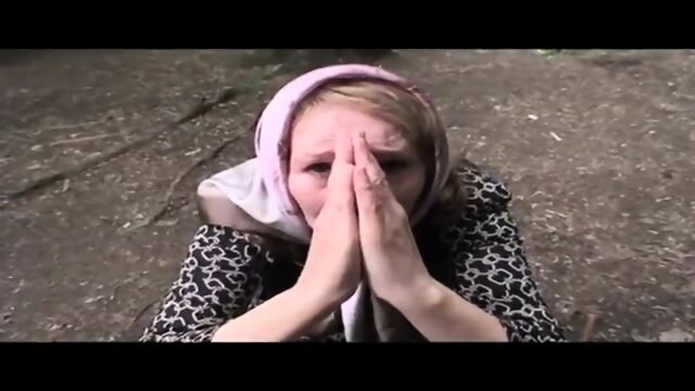 Granny attacked in the woods