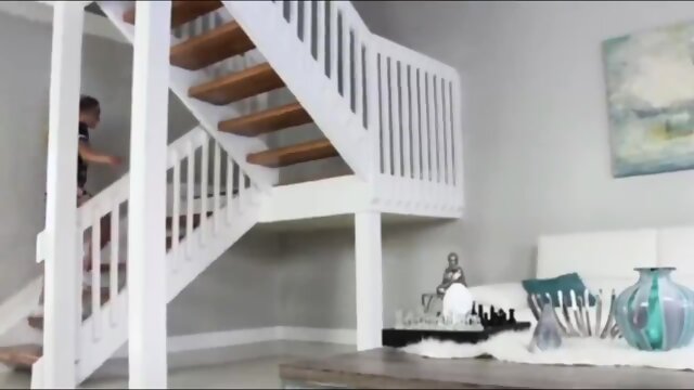 TheReal Workout - Cute Fit Blonde (Avalon Heart) Gets Her Pussy Stretched Out