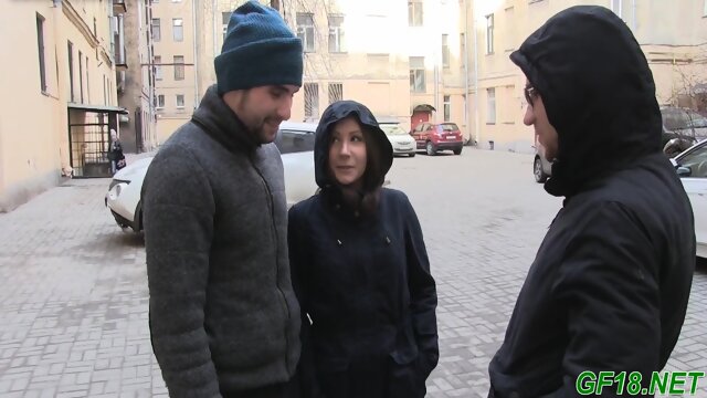 Beef Bayonet For A Dirty Brunette Diva Leana