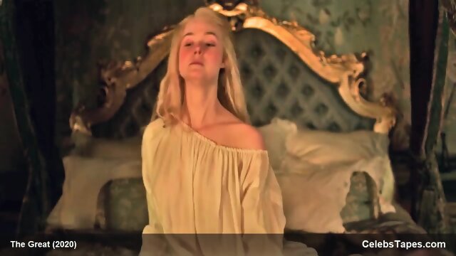 Elle Fanning watching hot video