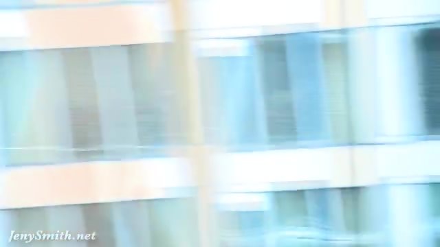 Jeny Smith Flashes Guys In And Out Doors