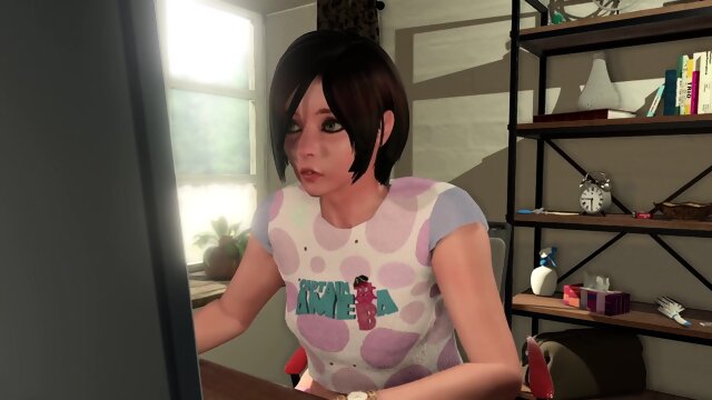 Two dickgirls found something to do with their dicks - 3d animated anal futa on futa