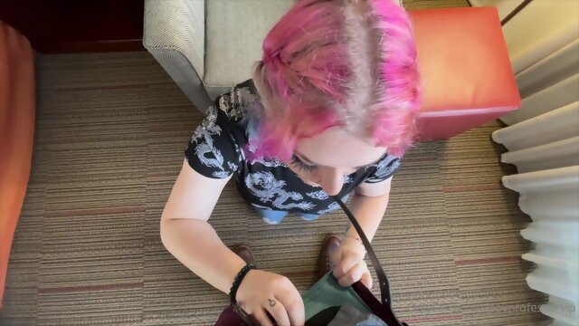 Alt Goth Nori's first porn scene